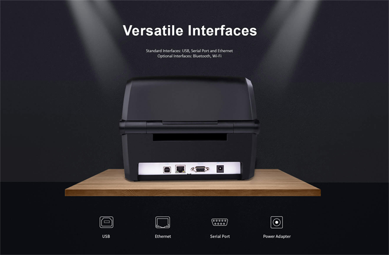 接口对条码打印机数据传输速度的影响